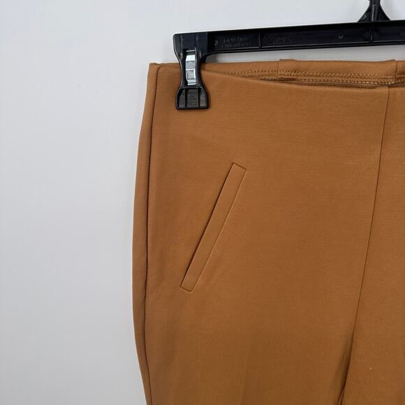 CHICOS NWT Juliet Slim Leg Pull on Elastic Waist Pants in Brown Khaki // 2 - Picture 3 of 13